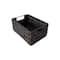 Small Espresso Rectangle Woven Basket by Ashland®